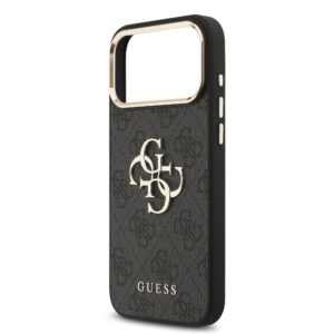 Guess 4G Metal Logo iPhone 17 Pro Max hoesje – Grijs - 4