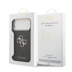 Guess 4G Metal Logo iPhone 17 Pro Max hoesje – Grijs - 6