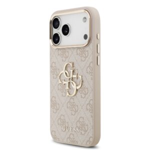 Guess 4G Metal Logo iPhone 17 Pro Max hoesje – Roze - 1