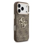 Guess 4G Metal Logo iPhone 17 Pro hoesje – Bruin - 3