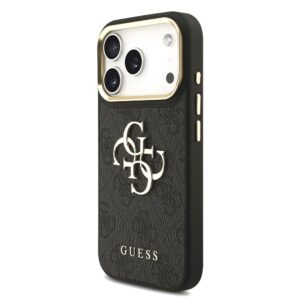 Guess 4G Metal Logo iPhone 17 Pro hoesje – Grijs - 1