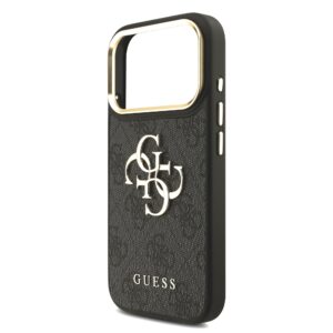 Guess 4G Metal Logo iPhone 17 Pro hoesje – Grijs - 4