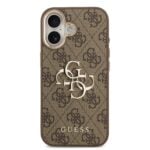 Guess 4G Metal Logo iPhone 17 hoesje – Bruin - 2