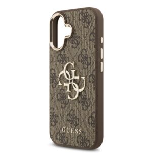 Guess 4G Metal Logo iPhone 17 hoesje – Bruin - 4