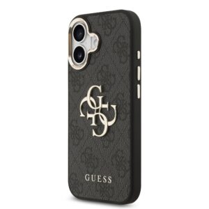 Guess 4G Metal Logo iPhone 17 hoesje – Grijs - 1