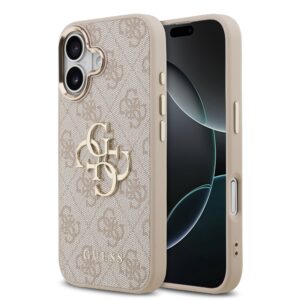Guess 4G Metal Logo iPhone 17 hoesje - Roze