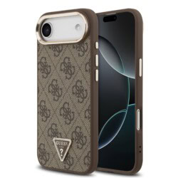 Guess 4G Triangle Logo iPhone Air hoesje met MagSafe - Bruin
