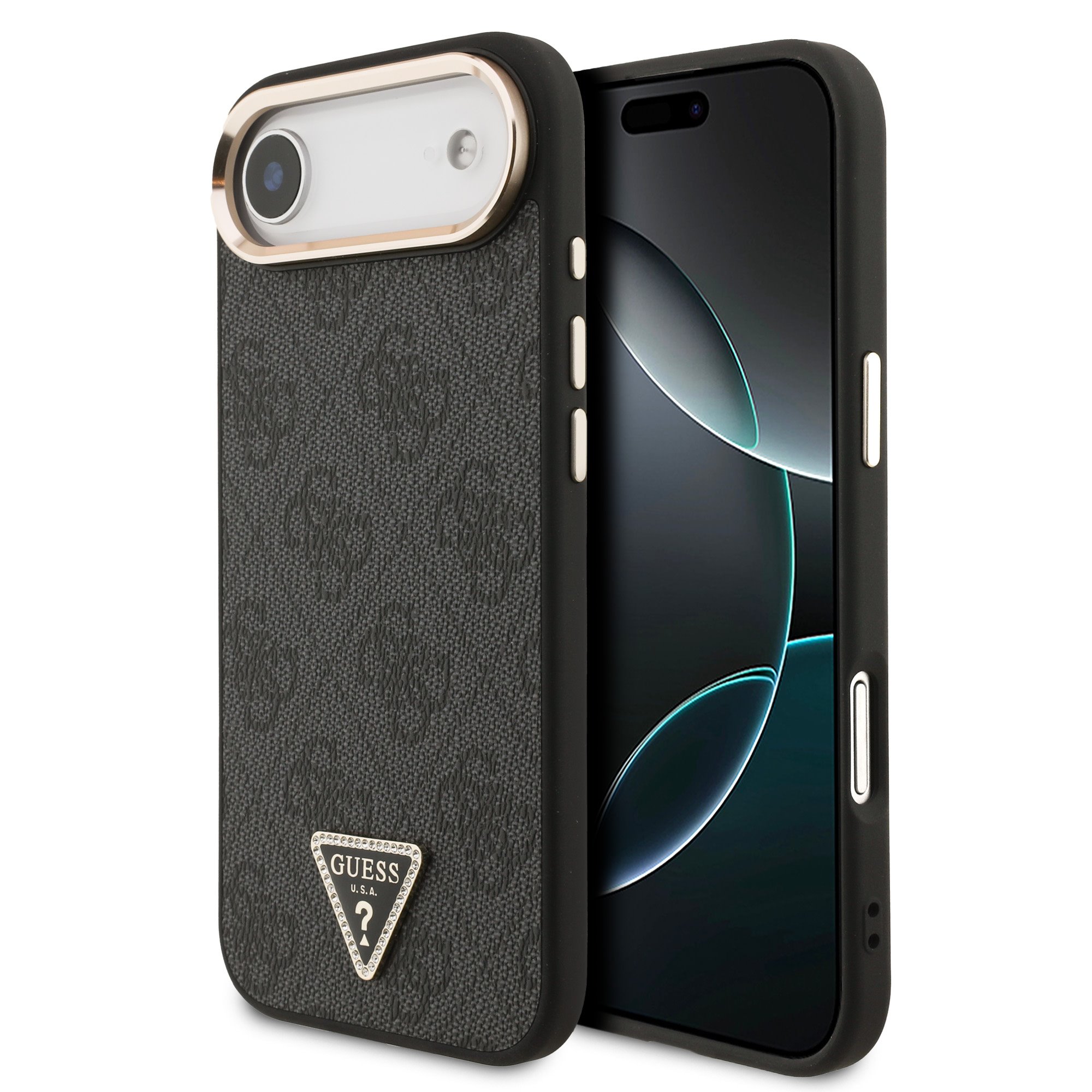 Guess 4G Triangle Logo iPhone 17 Air hoesje met MagSafe – Grijs 1