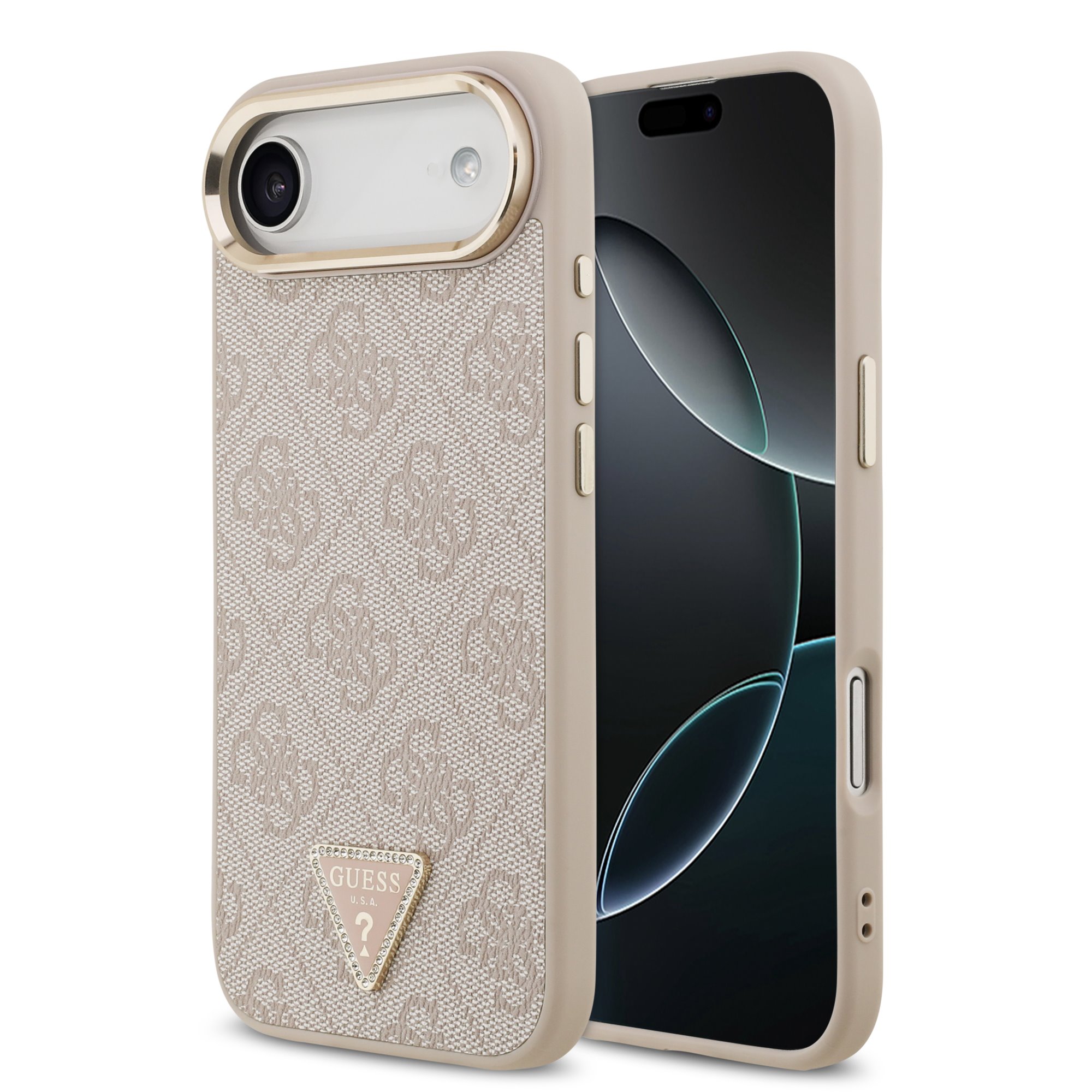 Guess 4G Triangle Logo iPhone 17 Air hoesje met MagSafe – Roze 1 Guess 4G Triangle Logo iPhone 17 Air hoesje met MagSafe – Roze 1