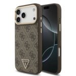 Guess 4G Triangle Logo iPhone 17 Pro Max hoesje met MagSafe - Bruin
