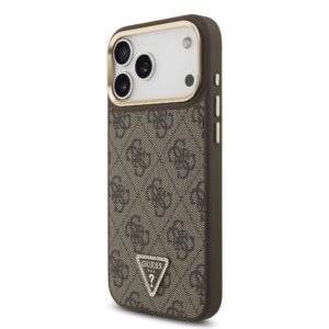 Guess 4G Triangle Logo iPhone 17 Pro Max hoesje met MagSafe – Bruin - 1