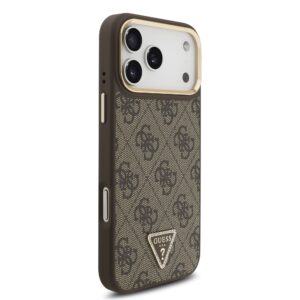 Guess 4G Triangle Logo iPhone 17 Pro Max hoesje met MagSafe – Bruin - 3