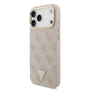 Guess 4G Triangle Logo iPhone 17 Pro Max hoesje met MagSafe – Roze - 1