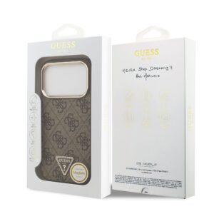 Guess 4G Triangle Logo iPhone 17 Pro hoesje met MagSafe – Bruin - 6