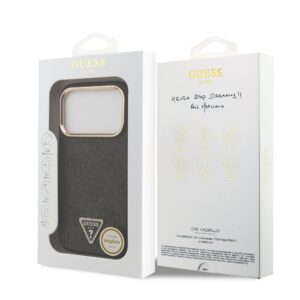 Guess 4G Triangle Logo iPhone 17 Pro hoesje met MagSafe – Grijs - 6