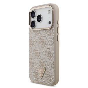 Guess 4G Triangle Logo iPhone 17 Pro hoesje met MagSafe – Roze - 1