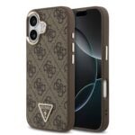 Guess 4G Triangle Logo iPhone 17 hoesje met MagSafe - Bruin