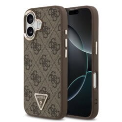 Guess 4G Triangle Logo iPhone 17 hoesje met MagSafe - Bruin
