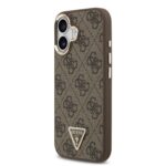 Guess 4G Triangle Logo iPhone 17 hoesje met MagSafe – Bruin - 1