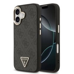 Guess 4G Triangle Logo iPhone 17 hoesje met MagSafe - Grijs
