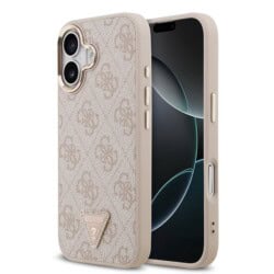 Guess 4G Triangle Logo iPhone 17 hoesje met MagSafe - Roze