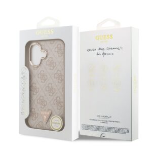 Guess 4G Triangle Logo iPhone 17 hoesje met MagSafe – Roze - 6