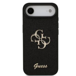 Guess PU Glitter 4G Metal Logo iPhone 17 Air Hoesje – Zwart - 2