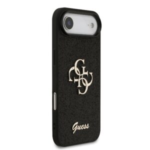 Guess PU Glitter 4G Metal Logo iPhone 17 Air Hoesje – Zwart - 3
