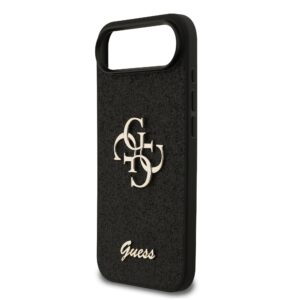 Guess PU Glitter 4G Metal Logo iPhone 17 Air Hoesje – Zwart - 4