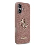 Guess PU Glitter 4G Metal Logo iPhone 17 Hoesje – Roze - 3