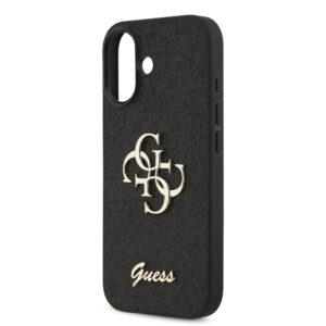 Guess PU Glitter 4G Metal Logo iPhone 17 Hoesje – Zwart - 4