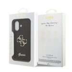 Guess PU Glitter 4G Metal Logo iPhone 17 Hoesje – Zwart - 6
