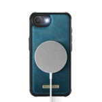 Solidenz 2-in-1 MagSafe Wallet Case voor iPhone 17e / 16e – Blauw - 5