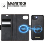 Solidenz 2-in-1 MagSafe Wallet Case voor iPhone 17e / 16e – Zwart - 6