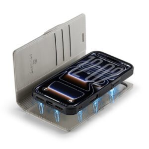 Solidenz 2-in-1 MagSafe Wallet Case voor iPhone 17 – Beige - 3