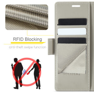 Solidenz 2-in-1 MagSafe Wallet Case voor iPhone 17 – Beige - 8