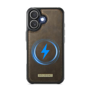 Solidenz 2-in-1 MagSafe Wallet Case voor iPhone 17 – Bruin - 4
