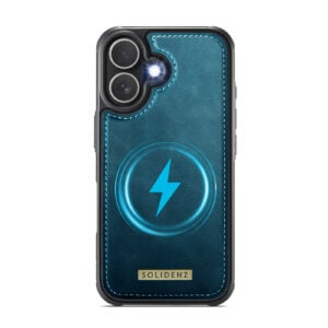 Solidenz 2-in-1 MagSafe Wallet Case voor iPhone 16 – Blauw - 4