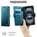 Solidenz 2-in-1 MagSafe Wallet Case voor iPhone 17 – Blauw - 7