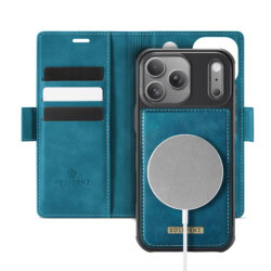 Solidenz 2-in-1 MagSafe Wallet Case voor iPhone 17 Pro Max - Blauw