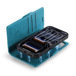 Solidenz 2-in-1 MagSafe Wallet Case voor iPhone 17 Pro Max – Blauw - 3