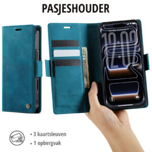 Solidenz 2-in-1 MagSafe Wallet Case voor iPhone 17 Pro Max – Blauw - 7