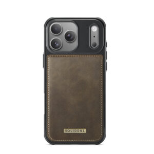 Solidenz 2-in-1 MagSafe Wallet Case voor iPhone 17 Pro Max – Bruin - 4