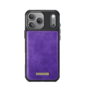 Solidenz 2-in-1 MagSafe Wallet Case voor iPhone 17 Pro Max – Paars - 4