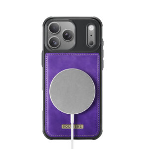 Solidenz 2-in-1 MagSafe Wallet Case voor iPhone 17 Pro Max – Paars - 5