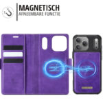 Solidenz 2-in-1 MagSafe Wallet Case voor iPhone 17 Pro – Paars - 6