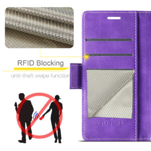 Solidenz 2-in-1 MagSafe Wallet Case voor iPhone 17 Pro Max – Paars - 8