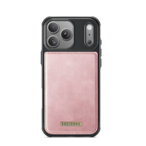 Solidenz 2-in-1 MagSafe Wallet Case voor iPhone 17 Pro Max – Roze - 4