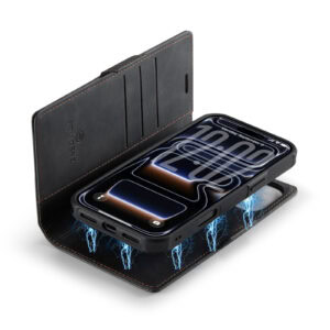 Solidenz 2-in-1 MagSafe Wallet Case voor iPhone 17 Pro – Zwart - 3