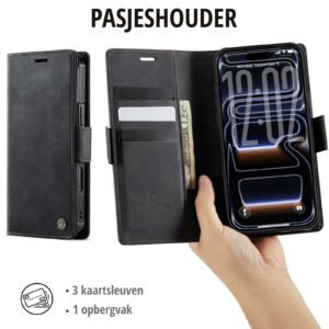 Solidenz 2-in-1 MagSafe Wallet Case voor iPhone 17 Pro – Zwart - 7